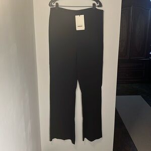 Narciso Rodriguez x Zara Black High-Waist Trousers Sz XL NWT